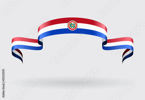 Paraguayan flag background. Vector illustration.