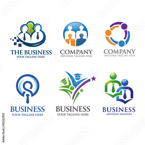 people business and leadership logo