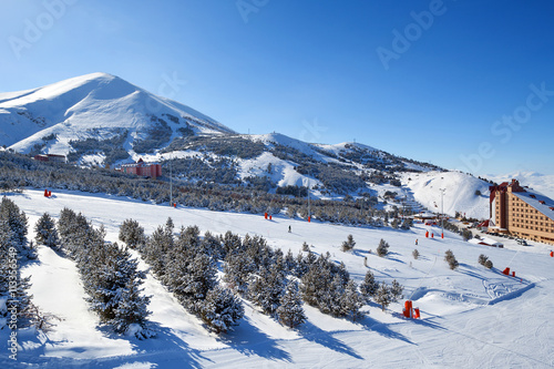Mountain skiing, Palandoken, Erzurum, Turkey 