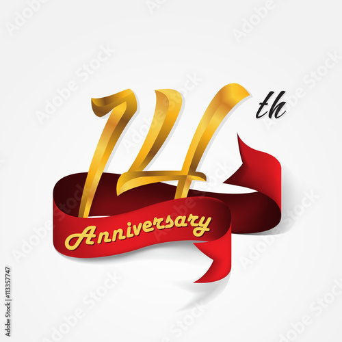 Anniversary emblems template design