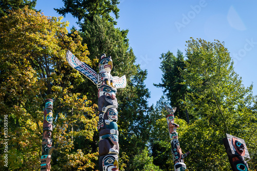 Colourful totems