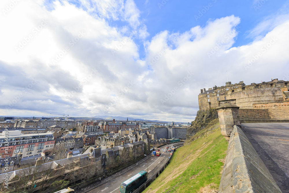 The famous Edinburgh Castle