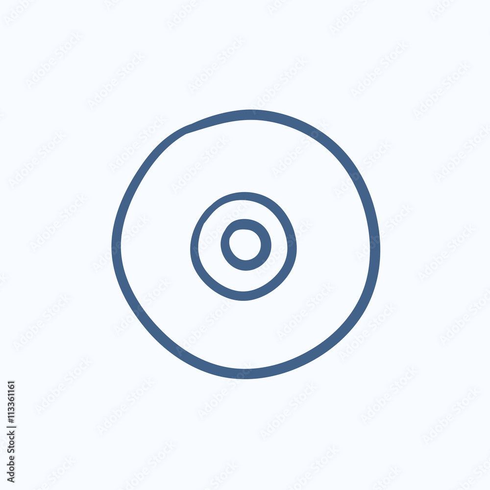 Reel tape deck player recorder sketch icon. Reel tape deck player recorder sketch icon.