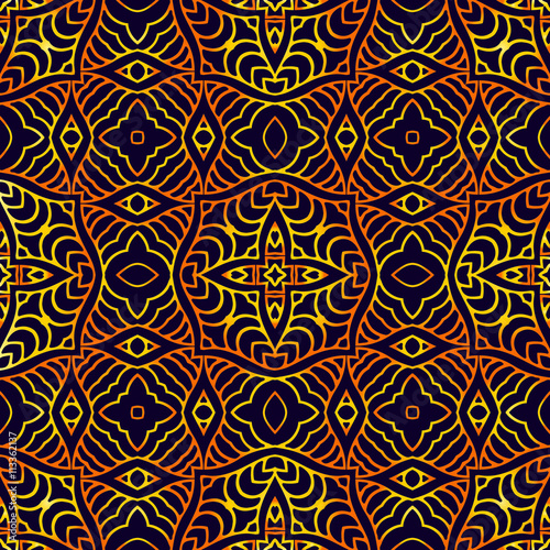 Vintage tribal ethnic backdrop, seamless texture