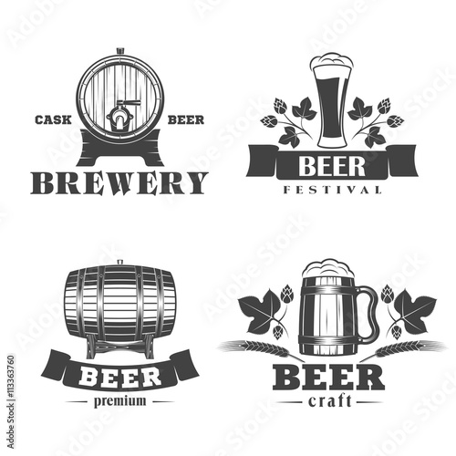 beer labels set