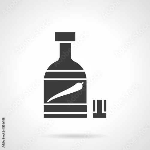 Pepper tincture glyph style vector icon