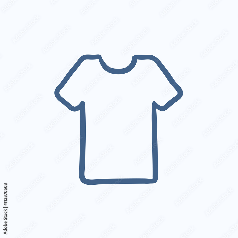 T-shirt sketch icon. T-shirt sketch icon.