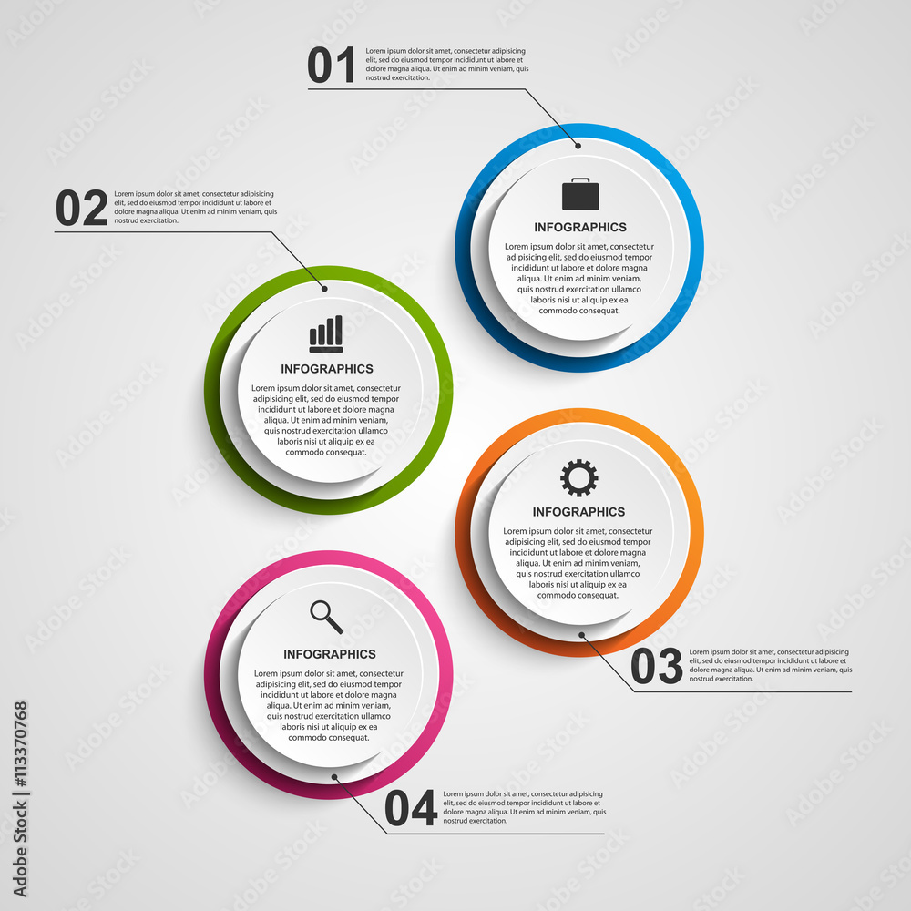 Abstract options infographics template. Abstract options infographics template.