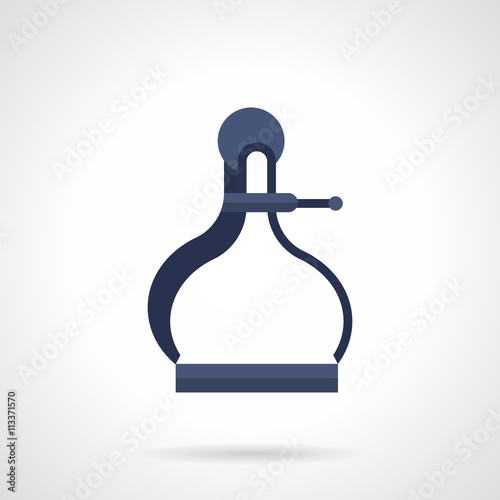 Clamping calipers flat color vector icon
