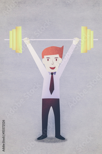 Business man fit for work