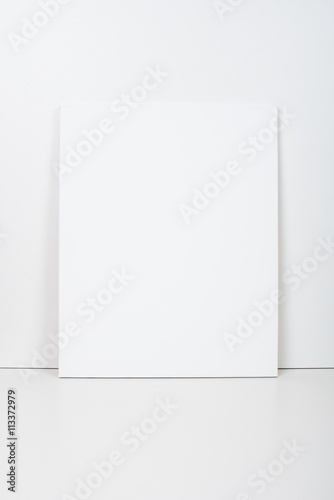 Empty blank white canvas  © Daria Minaeva