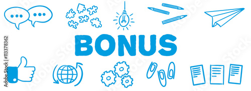 Stick Figure Series Banner Blue / Bonus