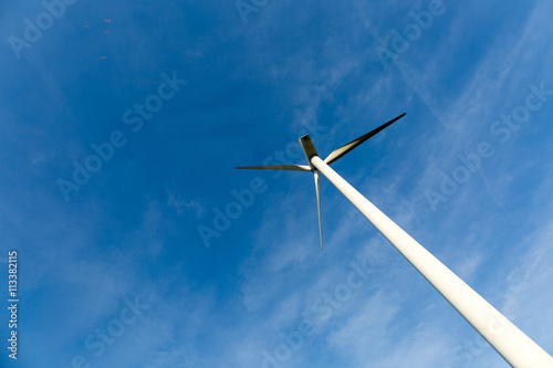Windmills with beautiful blue sky, ecology  © michalpalka