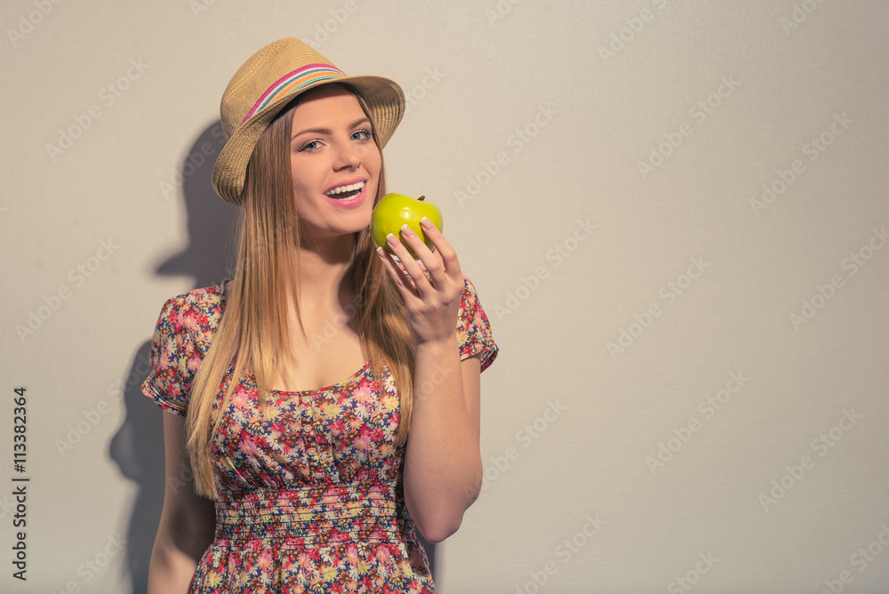 Attractive summer girl Attractive summer girl