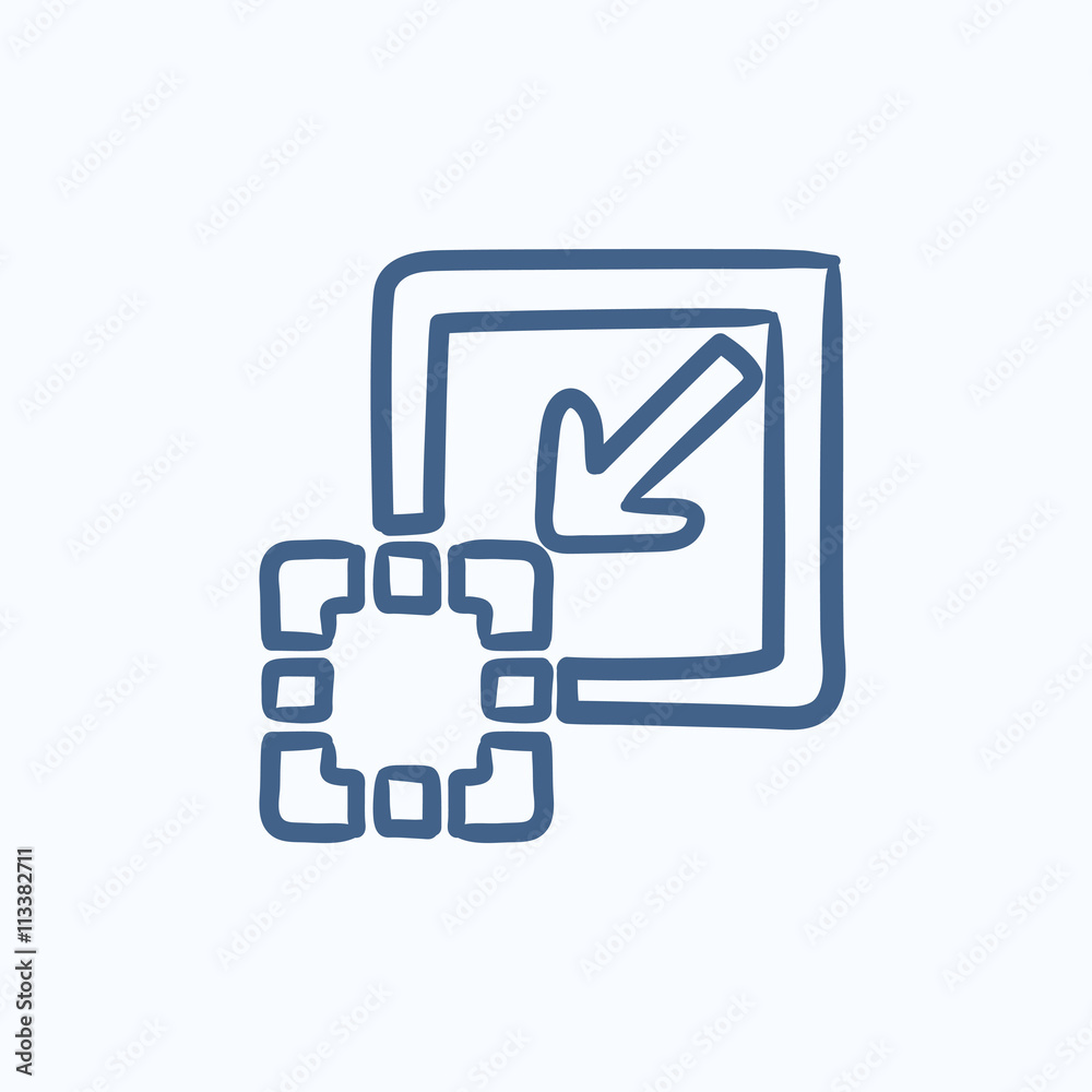 Add content sketch icon.
