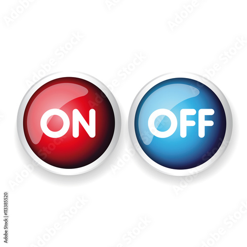 On Off vector button