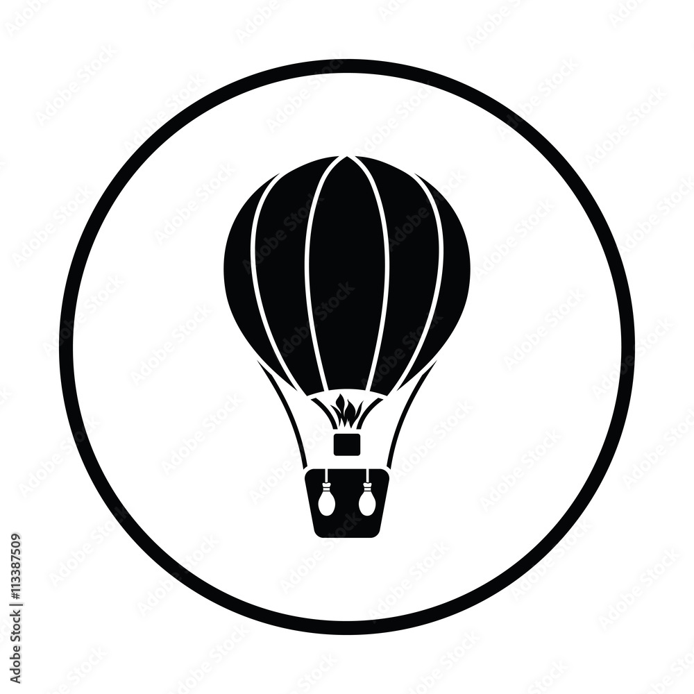 Obraz premium Hot air balloon icon