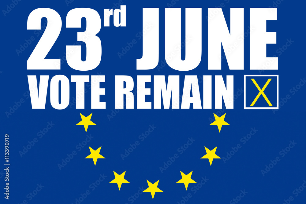 June 23 remain in the european union graphic
