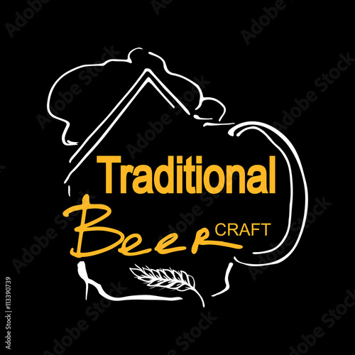 Beer Craft. Vector Logo Template.