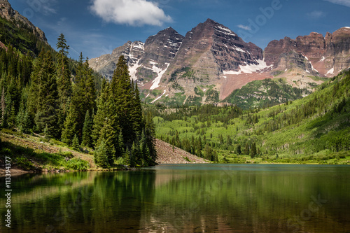 "Bells Toll" The Maroon Bells in the White River National Forest just outside Aspen, Colorado. It's always hard to photograph a landmark in a unique way. 