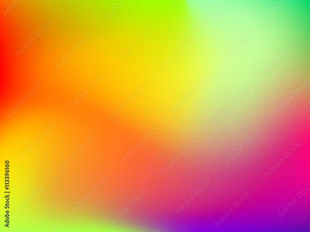 Abstract blur colorful gradient background with red, yellow, blue, cyan and green colors for deign concepts, wallpapers, web, presentations and prints. Vector illustration.
