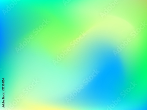 Abstract blur gradient background with trend pastel green, yellow and blue colors for deign concepts, wallpapers, web, presentations and prints. Vector illustration.