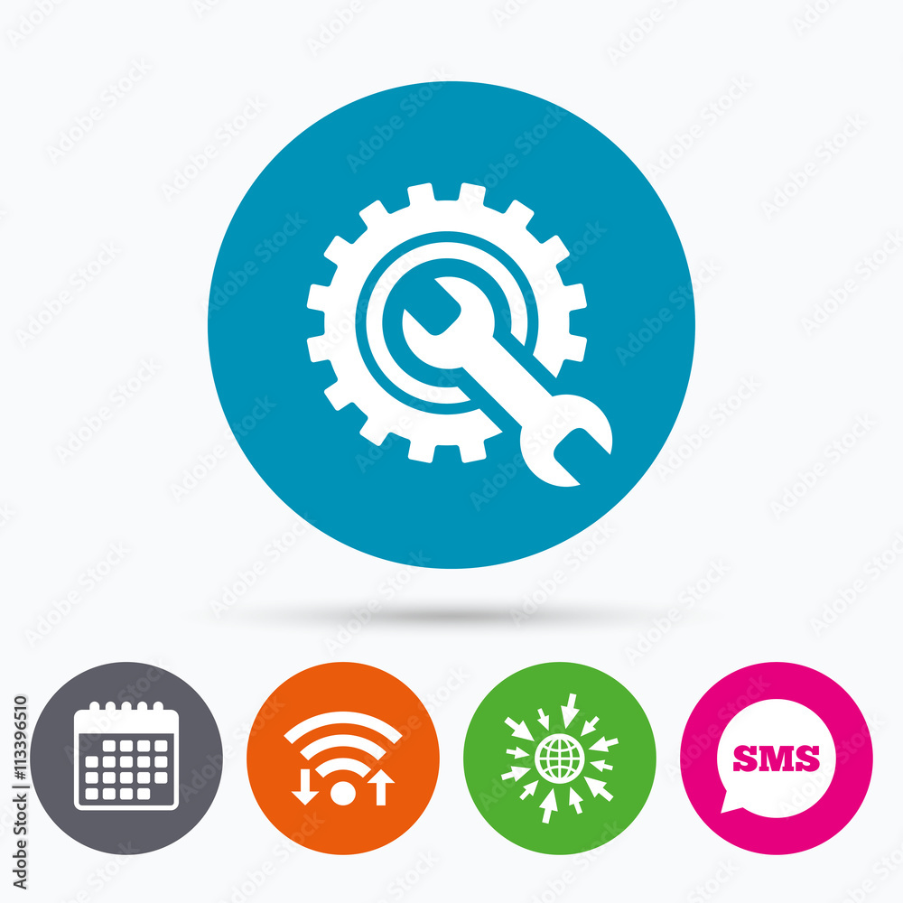 Repair tool sign icon. Service symbol. Repair tool sign icon. Service symbol.