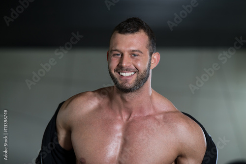 Portrait Of A Man In Modern Gym