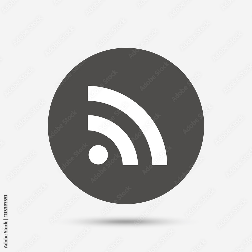 RSS sign icon. RSS feed symbol. RSS sign icon. RSS feed symbol.