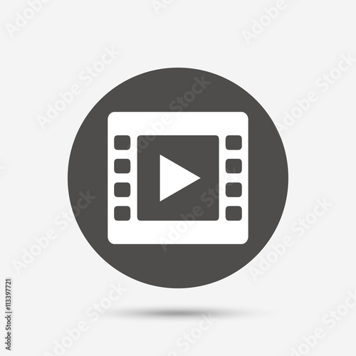 Free Download Video sign icon. Video frame symbol. - GFXLoad