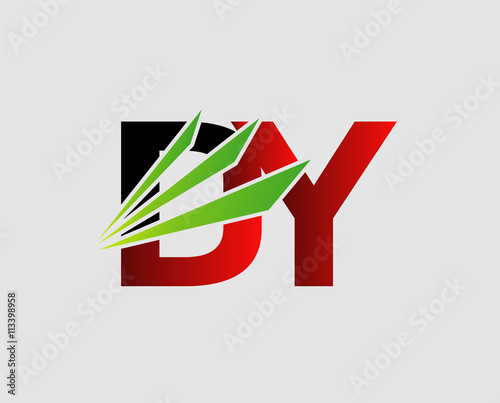 DY company linked letter logo
