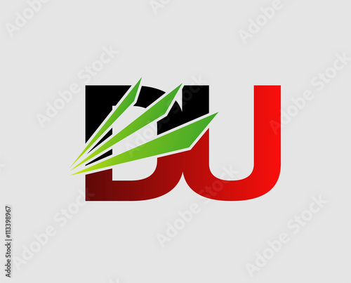 DU company linked letter logo
