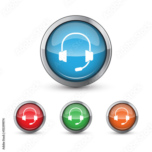 button vector icons transcription