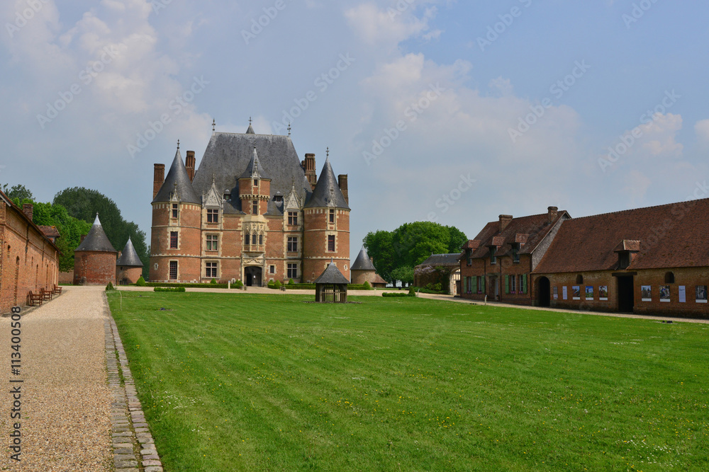 Martainville, France - may 13 2016 :castle