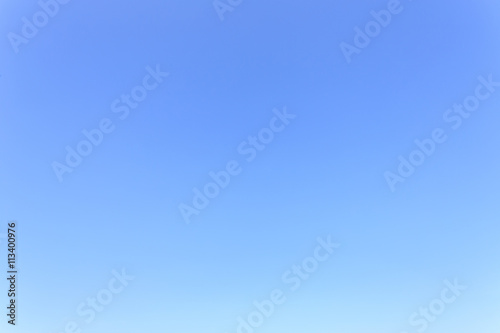 Clear blue sky without cloud background