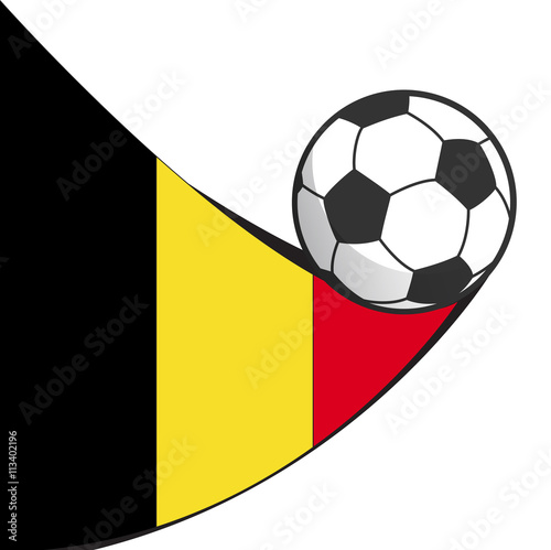 football soccer belgium abstract design icon isolated on white background