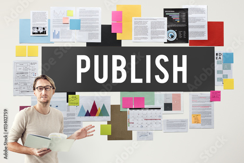 Publish Article Content Media Post Produce Write Concept