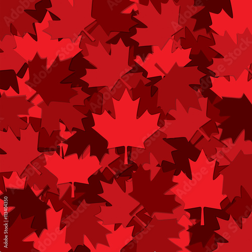 Canadian Maple leaf scatter pattern in vector format.