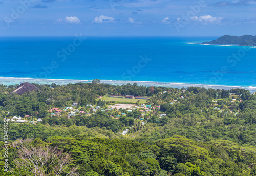 panorama de L'Union, la Digue, Seychelles 