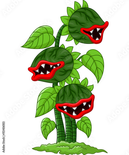 Cartoon carnivorous plant