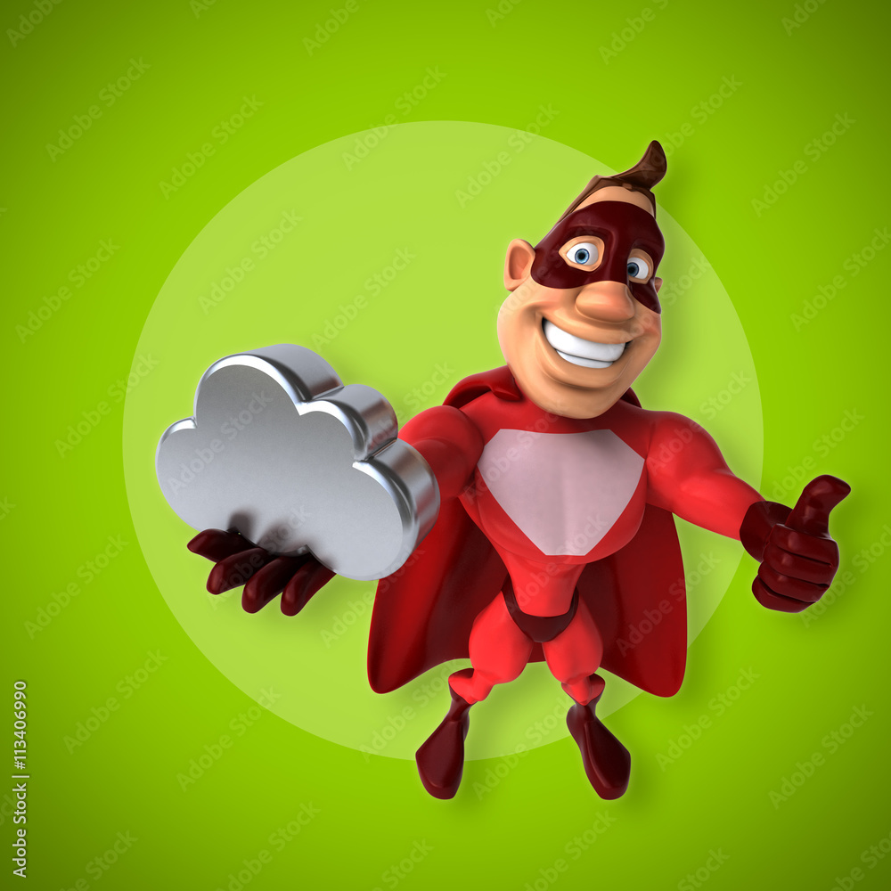 Fototapeta premium Fun superhero