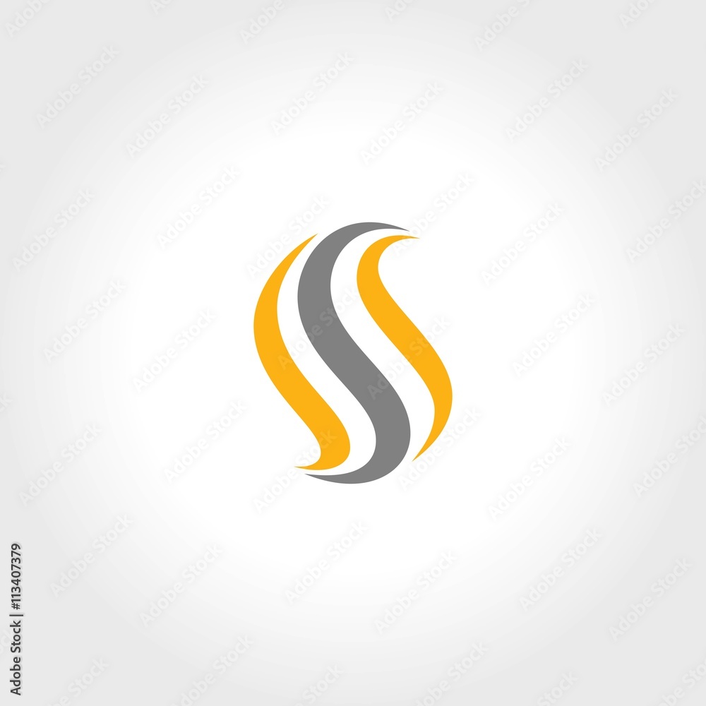 swirl letter S shape logo Stock Vector | Adobe Stock