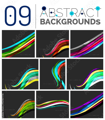 Pack of vector abstract backgrounds