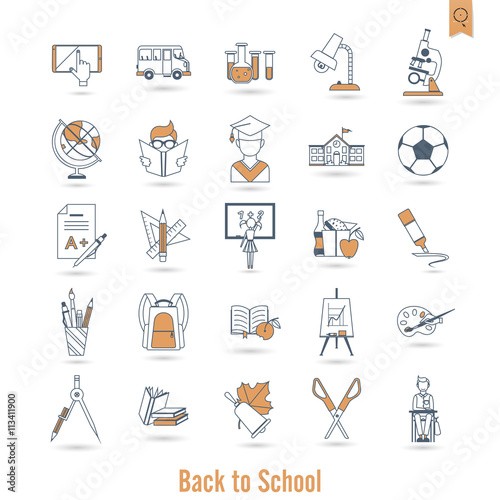 School and Education Icons