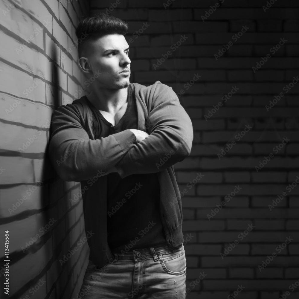 Handsome young fashion man