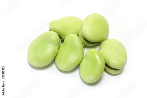 Japanese fresh broad bean in white