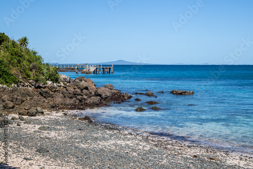 Wharf on Tiritiri matangi island