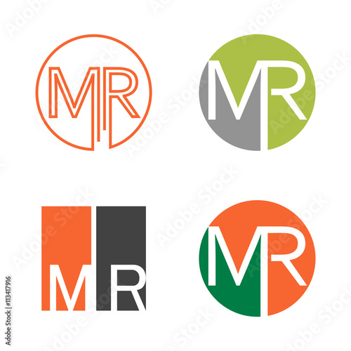 MR Alphabet Letter Sign Symbol Logo Collection