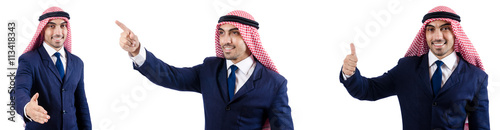 Set of photos with arab businessman © Elnur