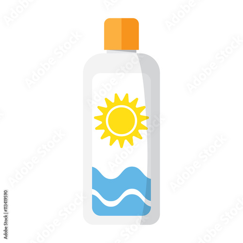 sun cream vector illustration